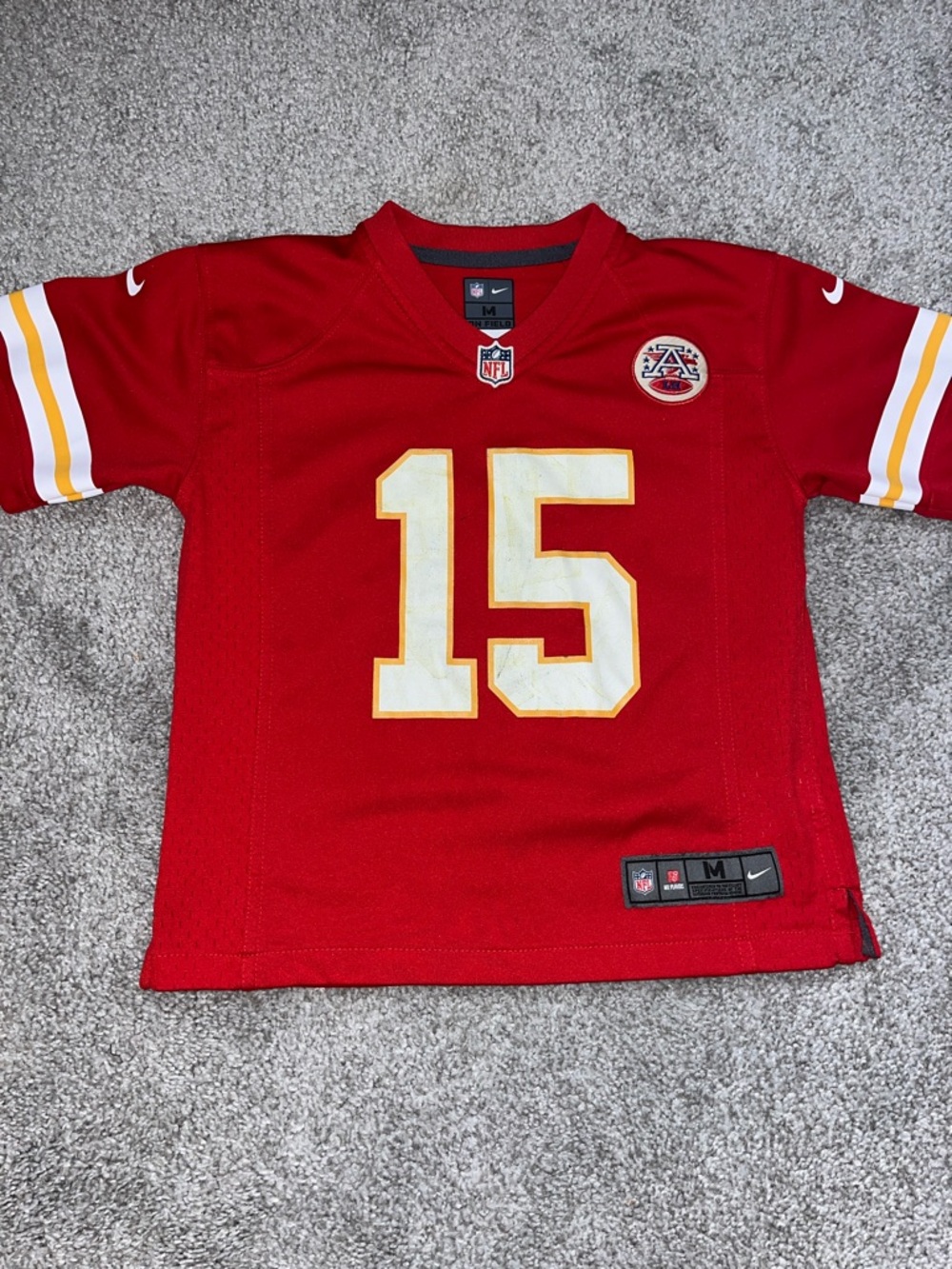 Patrick Mahomes #15 Kansas City Chiefs Child Boys kids Nike Jersey M 5/6 Size